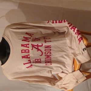 Ladies beige Alabama roll tide T-shirt by Russell size 2XL/2 XG (50-52)